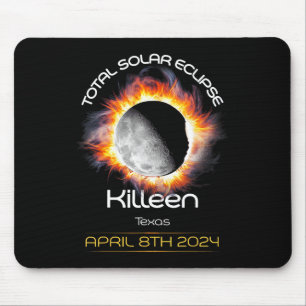 Tapis De Souris 4.08.24 Éclipse solaire totale 2024 Killeen Texas