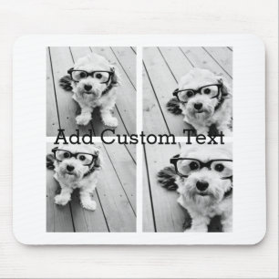 Tapis De Souris 4 Collage de photos - vous pouvez changer la coule