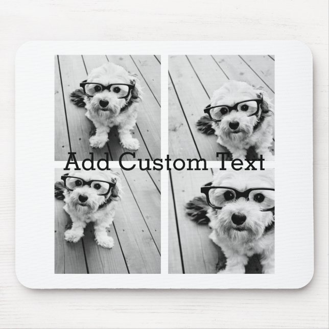 Tapis De Souris 4 Collage de photos - vous pouvez changer la coule (Devant)