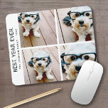 Tapis De Souris 4 Collage photo minimaliste - Meilleure année jama<br><div class="desc">Utilisez votre photo ou vos photos préférées pour faire un plaisir à garder à partager avec vos amis. Un design minimaliste avec seulement des instantanés et un bloc de texte.</div>