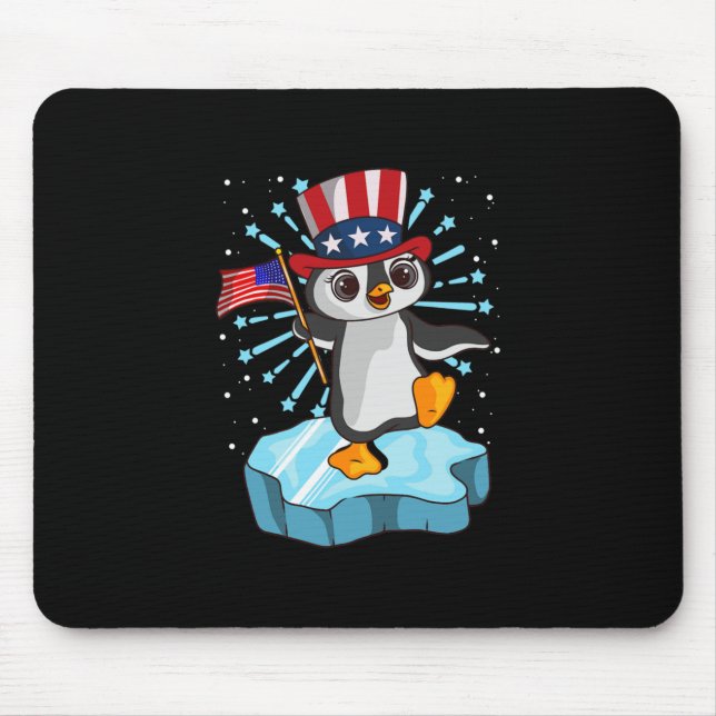 Tapis De Souris 4 juillet 2021 Penguin (Devant)