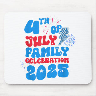 Tapis De Souris 4 juillet Fête de la famille 2025 Patriotic Indepe