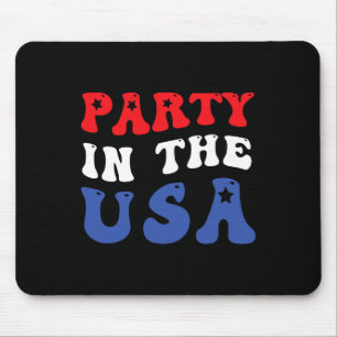 Tapis De Souris 4 juillet Fête De L'Indépendance Aux Etats-Unis