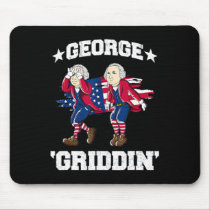 Tapis De Souris 4 juillet George Washington Griddy George Griddi
