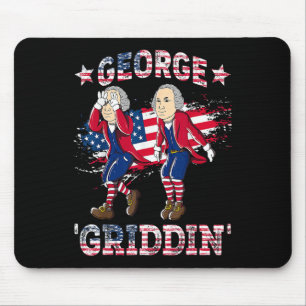 Tapis De Souris 4 juillet George Washington Griddy George Griddi