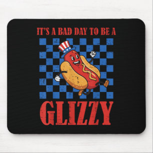 Tapis De Souris 4 juillet Hotdog Mauvais Jour Pour Être Glizzy Drô