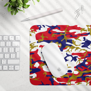 Tapis De Souris 4 juillet, Jour de l'Indépendance, Or de camouflag