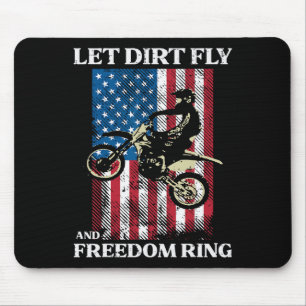 Tapis De Souris 4 juillet moto cross America motard hommes 