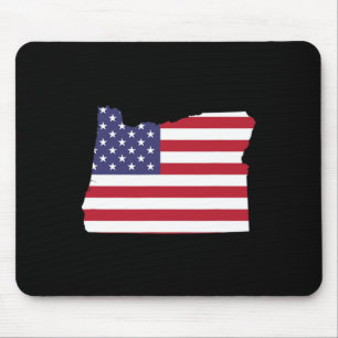 Tapis De Souris 4 juillet Oregon State American Flag Party
