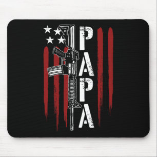 Tapis De Souris 4 juillet Papa Papa Papa Papa Papa Papa Ar-15 Arme