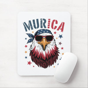 Tapis De Souris 4 juillet Patriotique Drôle Aigle USA
