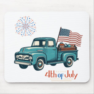 Tapis De Souris 4 juillet rustique/vintage