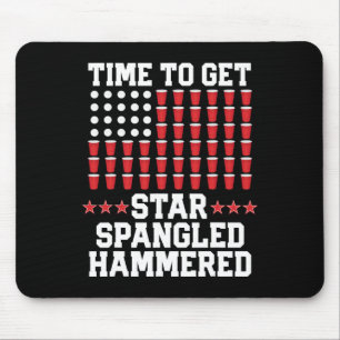 Tapis De Souris 4 juillet T Chemise Cadeau Bière Pong Drapeau Amér