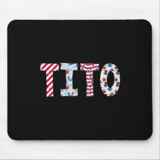 Tapis De Souris 4 juillet Tito fierté de l'indépendance d'Américai