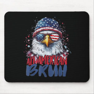 Tapis De Souris 4 juillet Tous Américains Bruh Eagle Enfants Ado