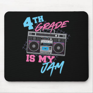 Tapis De Souris 4e année est mon truc - Prof de Boombox vintage 80