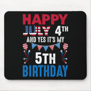 Tapis De Souris 4ème Et oui c'est mon 5ème anniversaire American P