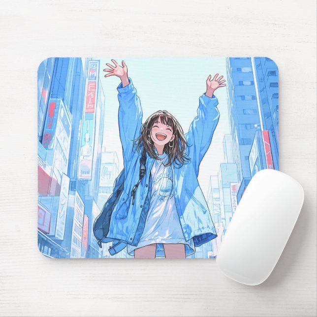 Tapis De Souris 5万人記念マウスパッド Mouse pad｜寿司娘 GenerativeAI (Avec souris)