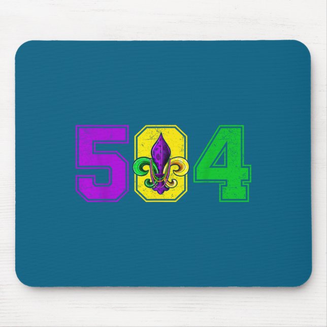 Tapis De Souris 504 Fleur De Lis Conception Mardi (Devant)