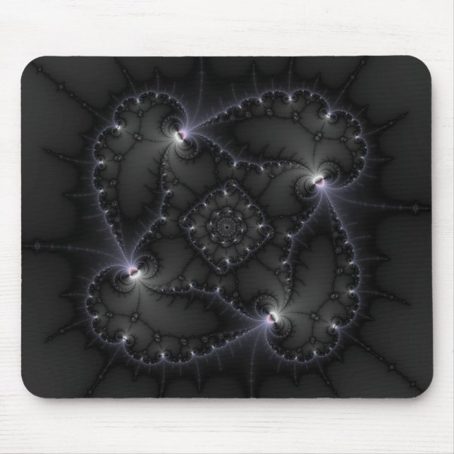 Tapis De Souris 50 Nuances De Gris - Art Fractal (Devant)