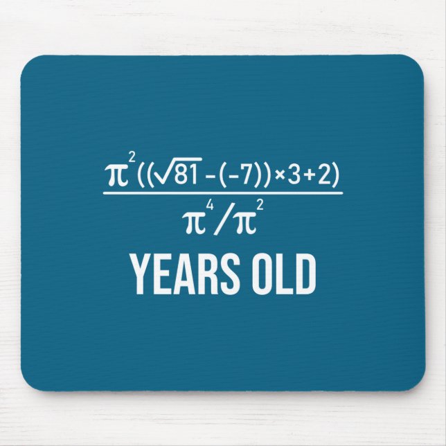 Tapis De Souris 50 Years Old Equation Funny 50th Birthday Math  (Devant)