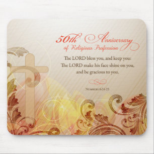 Tapis De Souris 50e anniversaire de profession religieuse, religie