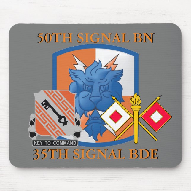 TAPIS DE SOURIS 50E BRIGADE SIGNAL BATTALION 35E SIGNAL (Devant)