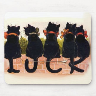 Tapis De Souris 5 chats noirs vintages