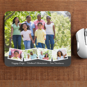 Tapis De Souris 5 Collage Photo Bande photo en zigzag et texte per