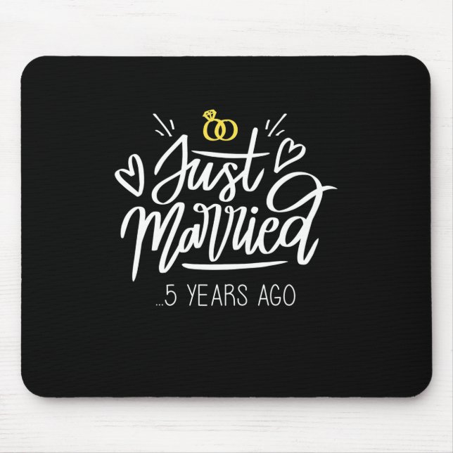 Tapis De Souris  | 5e anniversaire du Mariage (Devant)