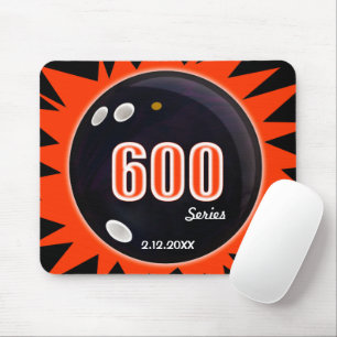 Tapis De Souris 600 Bowling Series, Black Ball avec Red Graphics,