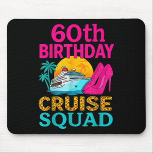 Tapis De Souris 60e Anniversaire Croisière Escouade 60 Ans Vacance
