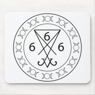 Tapis De Souris 666 Lucifers sigil Black