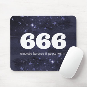 Tapis De Souris 666 Nombre d'anges Étoiles auto-alignement supérie
