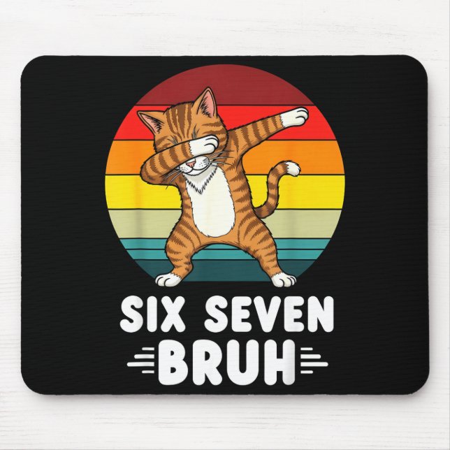 Tapis De Souris 67 Animals Funny 67 Brainrot Youth Kids Cat 67  (Devant)