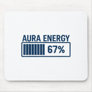 Tapis De Souris 67 Aura à six sept mème drôle Gen Alpha argot