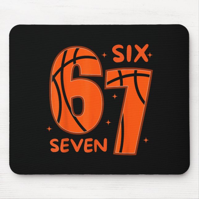 Tapis De Souris 67 Basket Six Seven 6 7 Meme 6  (Devant)