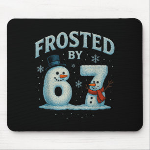 Tapis De Souris 67 Bonhomme de neige de Noël 6 7 Mème Internet Xma