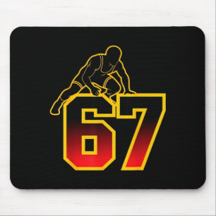 Tapis De Souris 67 Brainrot Youth Wrestling Drip - Drôles d'enfant