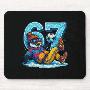 Tapis De Souris 67 Cadeau drôle de mème d'hiver de football de pin