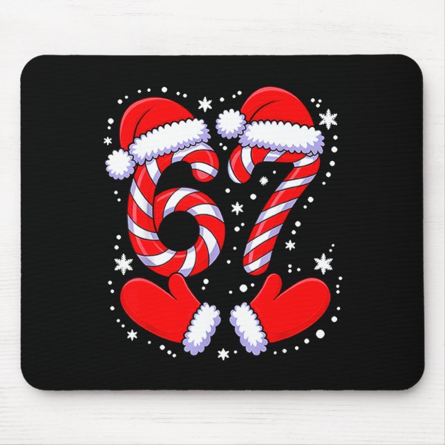 Tapis De Souris 67 Candy Canes Santa  (Devant)