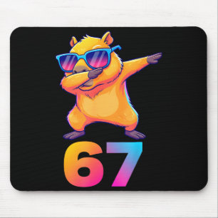 Tapis De Souris 67 Capybara Six Seven Mème Animal Cool Capybara Da