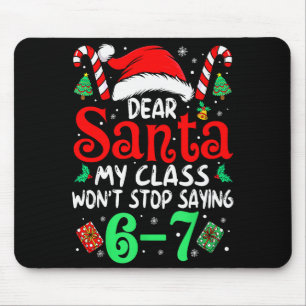 Tapis De Souris 67 Cher Père Noël 6 7 Drôle de Noël Six Sept Ensei