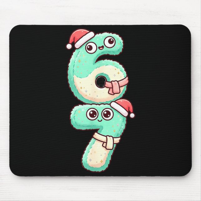 Tapis De Souris 67 Christmas Kawaii Pastel Design  (Devant)