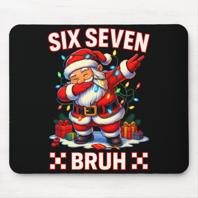 Tapis De Souris 67 Christmas Shirt Santa Six Seven Bruh Men Women  (Devant)