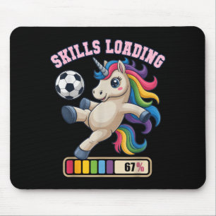 Tapis De Souris 67 Compétences de licorne de football Chargement J