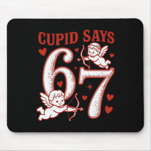 Tapis De Souris 67 Cupid dit Six Seven 6 7 Mème Garçons Filles Val