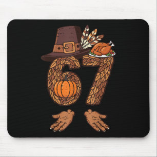 Tapis De Souris 67 Dinde de Thanksgiving Drôle 6 7 Mème Garçons Ad