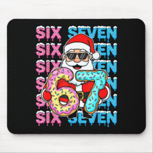 Tapis De Souris 67 Donut Noël Drôle Six Sept Mème Santa Enfants