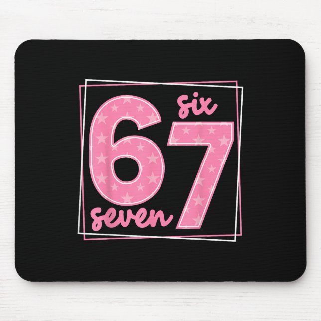 Tapis De Souris 67 drôle numéro 67 anniversaire mème  (Devant)